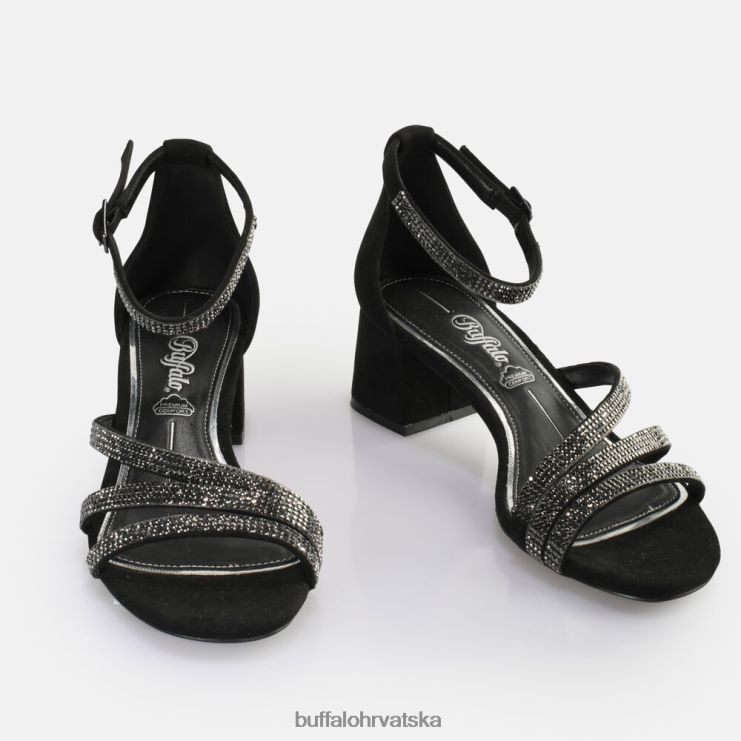 crno Buffalo veganska sandala s petom lilly glam |sandale TDD6T26